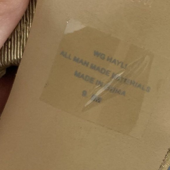 GUESS‎ Gold Glitter Stiletto Heels Strappy 9.5 HAYLI Prom Party Ballroom Dance - Picture 5 of 9